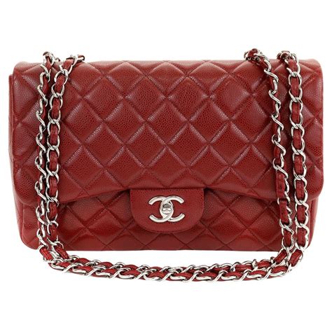 dark red chanel bag
